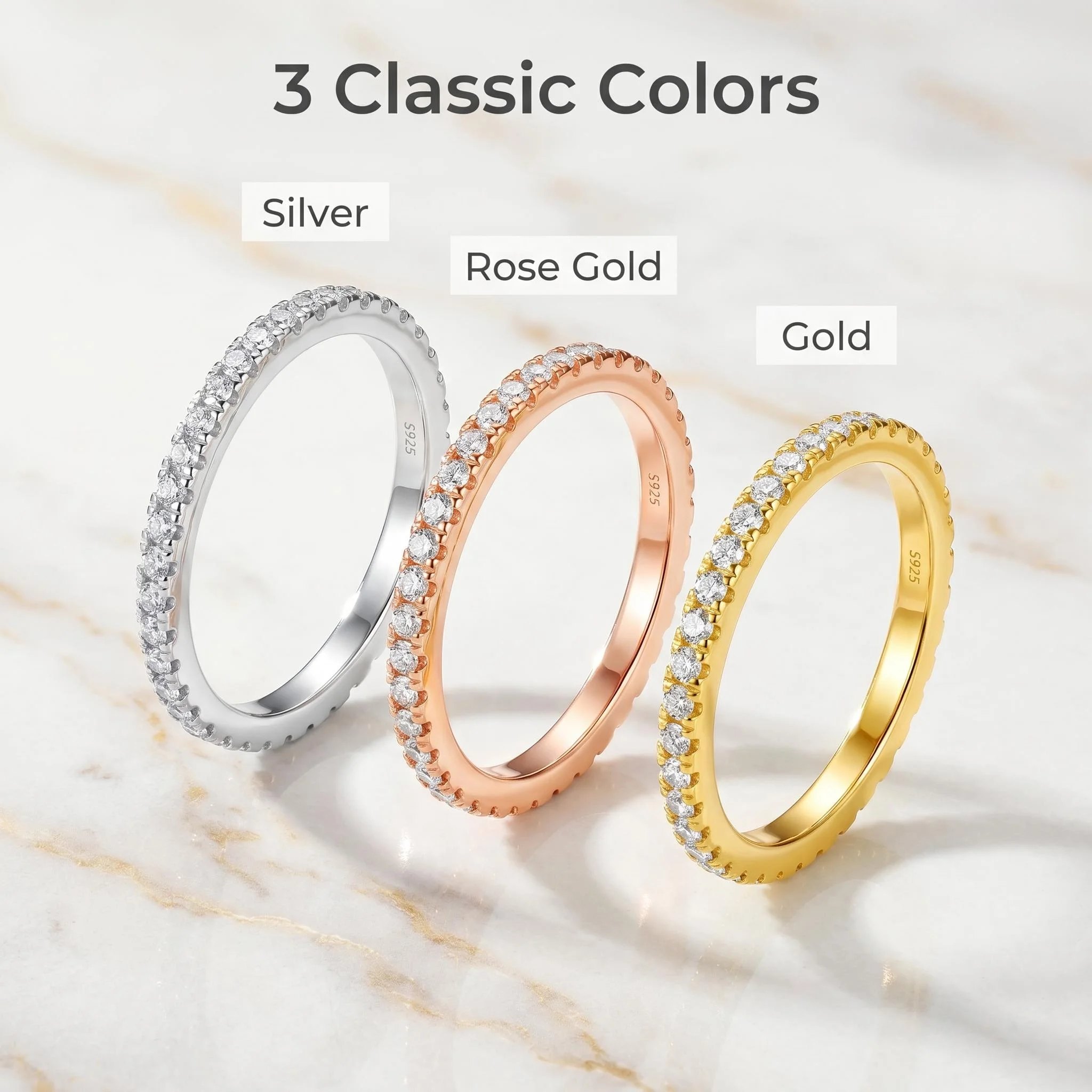 D VVS1 Full Moissanite Ring 925 Sterling Silver Exquisite for Women Wedding Jewelry Engagement Imitation Diamond Fashion Gifts D VVS1 Full Moissanite Ring 925 Sterling Silver Exquisite for Women Wedding Jewelry Engagement Imitation Diamond Fashion Gifts